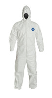 DuPont™ Tyvek® 400 Coveralls with Respirator Hood and Elastic Wrists and Ankles, Comfort Fit Design