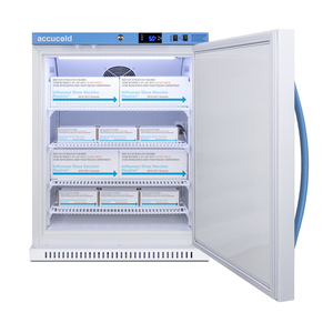 Refrigerator pharma vac solid door 6 cf