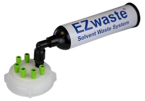 EZwaste® UN/DOT 70 mm Cap Assembly for HPLC Solvent Waste, Carbon Air Filter, Foxx Life Sciences