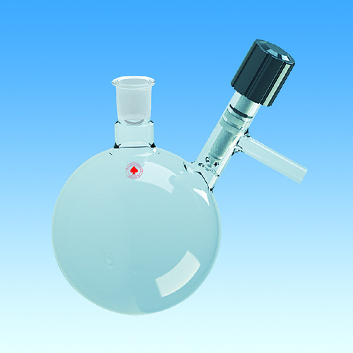 Vacuum Round Bottom Flask with Hi-Vac Valve Sidearm, Ace Glass Incorporated