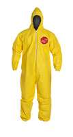 DuPont™ Tychem® 2000 Coveralls with Standard Hood and Elastic Wrists and Ankles, Serged Seams
