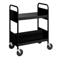 Cart with One Flat Top Shelf, One Double-Sided Sloping Shelf, BioFit Engineered Products