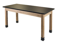 Wood Frame Tables with Chemical Resistant Top, National Public Seating