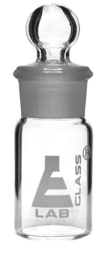 Eisco Glass Weighing Bottles with Stopper, Tall Form