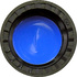 Screw closure, N 8, PP, black, center hole, Silicone white/PTFE blue, slit,1,0 mm