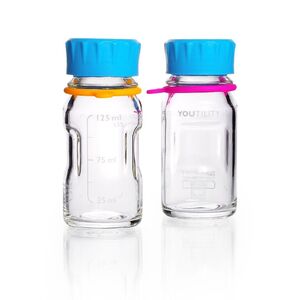 Youtility bottles, clear glass
