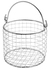 Wire basket rounded with handle