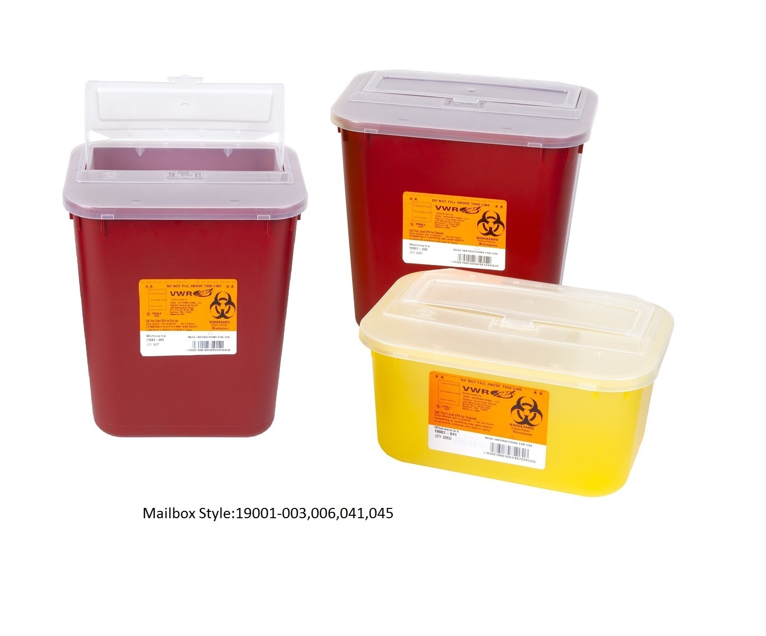 VWR® Sharps Container Systems, Multiple Colors and Styles