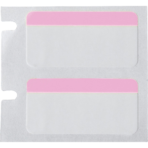Labels, polyester, type B-494 White and pink