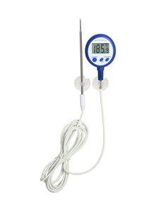 Lollipop stem thermometer with cable