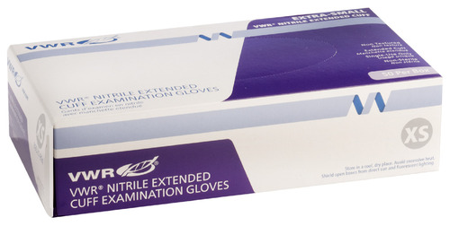 VWR® Nitrile Extended Cuff Exam Gloves