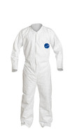 DuPont™ Tyvek® 400 Coveralls with Open Wrists and Ankles, Snap Front Closure, Comfort Fit Design