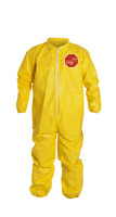DuPont™ Tychem® 2000 Coveralls with Laydown Collar and Elastic Wrists and Ankles, Serged Seams