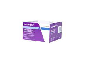 Light-duty tissue wipers in perforated box, 1-ply