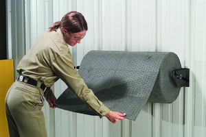 Wall-mount mat roll dispensers, PIG®