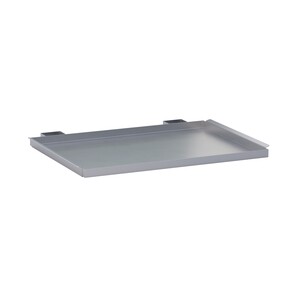 Non-perforated stainless steel tray