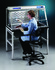 Workstation 89000-166 shown with dished work surface 89000-170 and base stand 62111-178