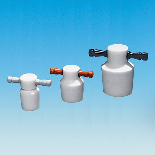 Stoppers, Flask-Length Hollow PTFE with Handle, Ace Glass Incorporated