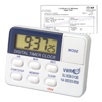 VWR® Single Channel Electronic Timer with Memory and Clock and Certificate of Calibration