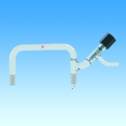 Distillation Connecting/Transfer Tube, with Hi-Vac Valve Sidearm, Ace Glass Incorporated
