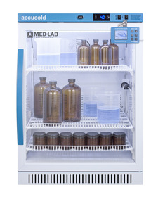 Medical laboratory series refrigerator with glass doors, 6 cu.ft.