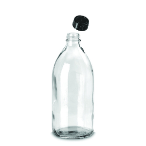 Reagent bottle, narrow neck, clear glass