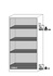 3× shelf, load capacity: 100 kg, sheet steel galvanised