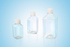 Individually packed square PET media bottles, sterile